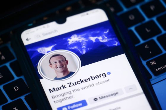 Mark Zuckerberg's Facebook account is seen on a mobile phone screen. (Photo by Beata Zawrzel/NurPhoto via Getty Images)