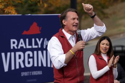 Congressional Candidate Yesli Vega Is Joined By Virginia Governor Youngkin At A Get Out The Vote Rally