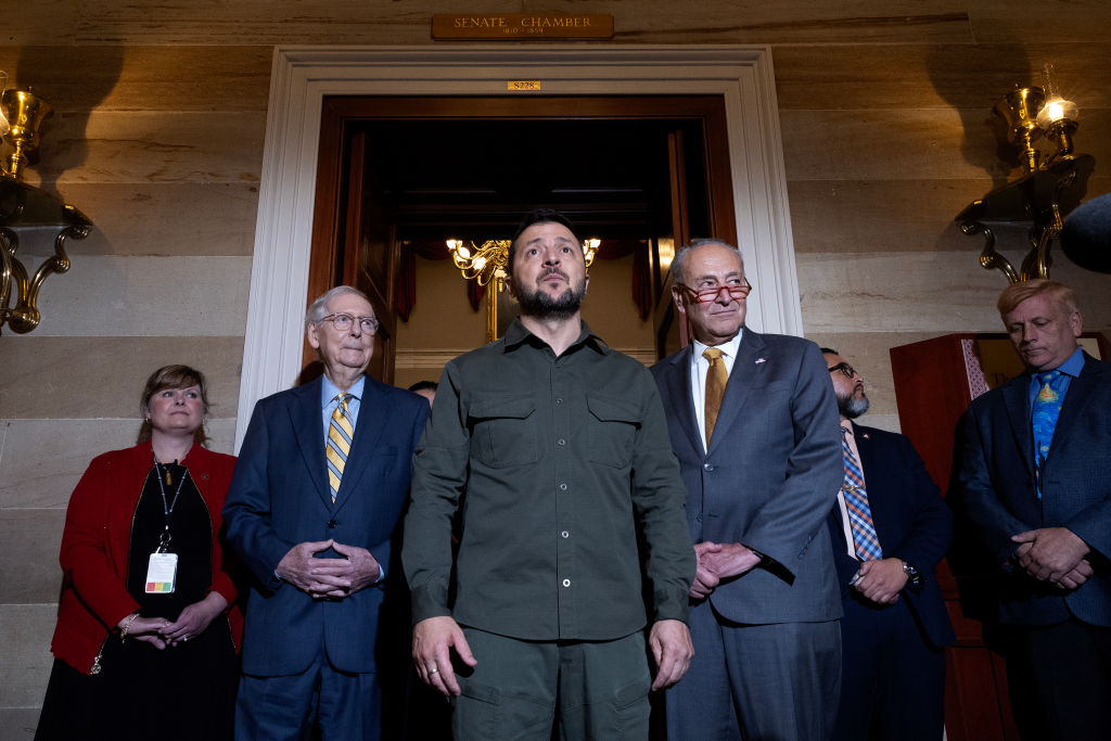 Ukrainian President Volodymyr Zelensky Meets With U.S. Lawmakers On Capitol Hill