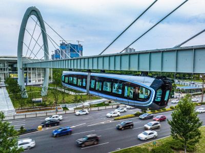 CHINA-HUBEI-WUHAN-SUSPENSION MONORAIL LINE-RUNNING TEST (CN)