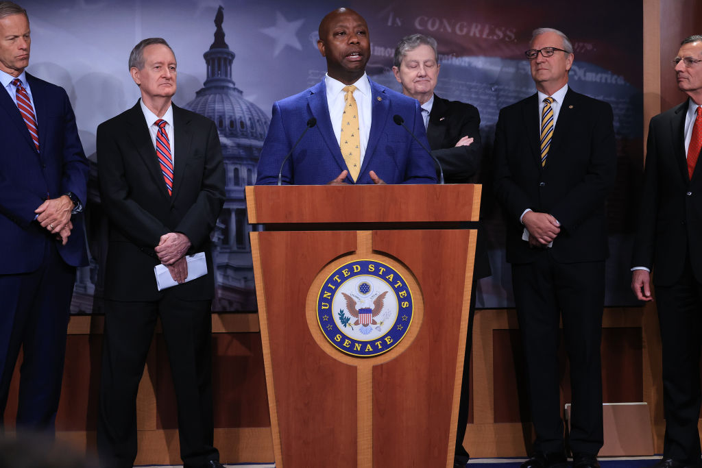 Senate Republicans Discuss Biden’s IRS Proposals