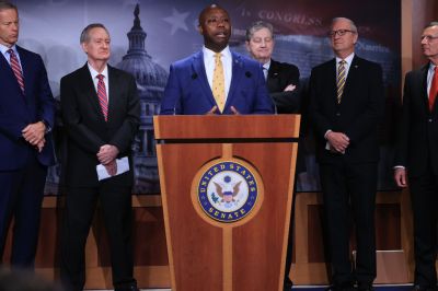 Senate Republicans Discuss Biden’s IRS Proposals