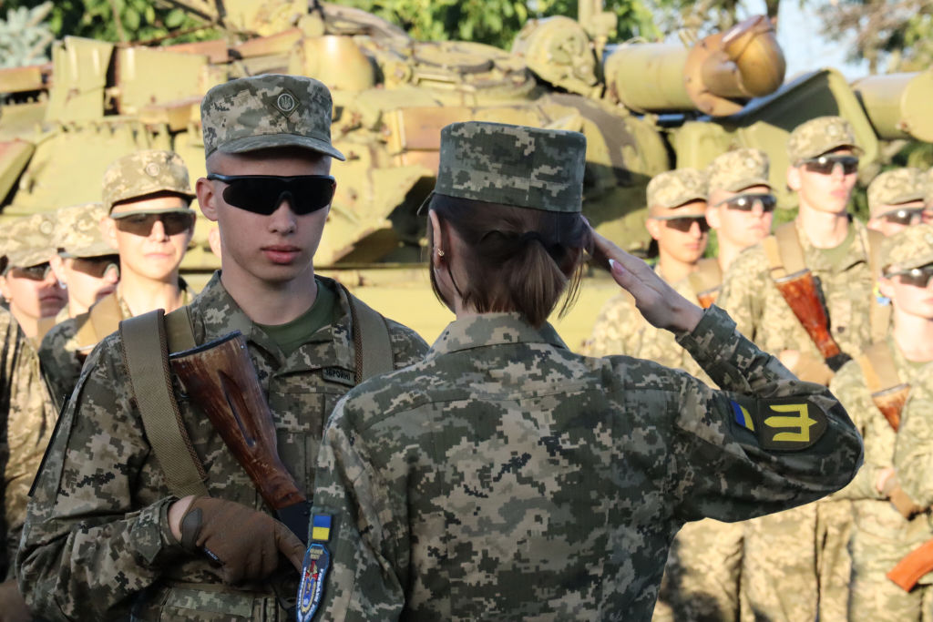 Cadets Of The Military Institute Take The Oath In Kyiv