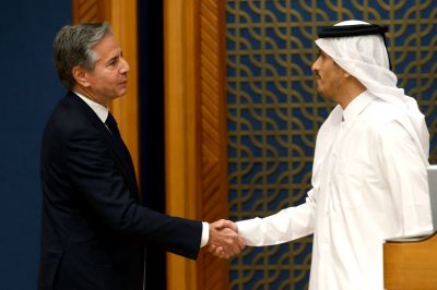 QATAR-US-ISRAEL-PALESTINIANS-CONFLICT-DIPLOMACY