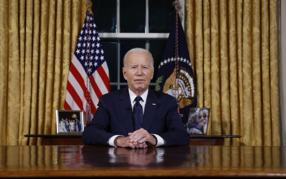 President Biden Delivers Remarks From The Oval Office On Administration’s Response To Foreign Conflicts