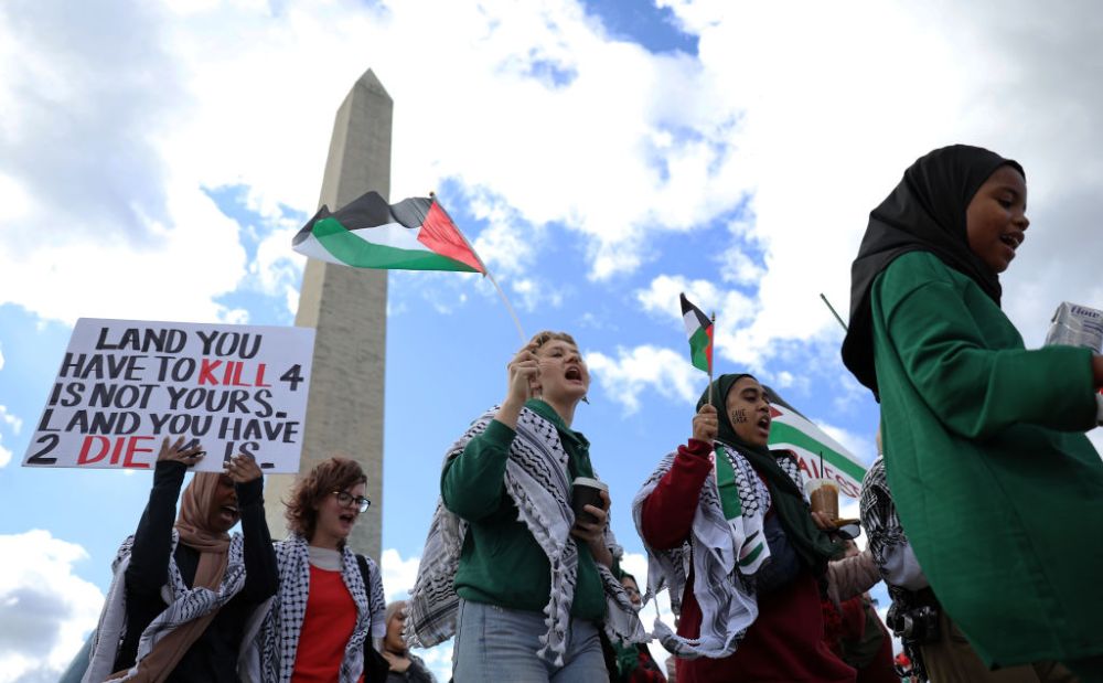 March On National Mall Calls For Ceasefire In Gaza