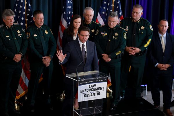 Florida Governor DeSantis Campaigns For President In Tampa