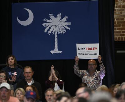 Republican presidential candidate Nikki Haley holds electoral rally in Greer