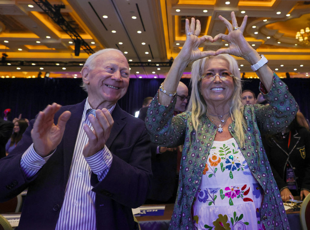 Miriam Adelson at the Republican Jewish Coalition's Annual Leadership Summit on October 28, 2023, in Las Vegas. (Photo by Ethan Miller/Getty Images)