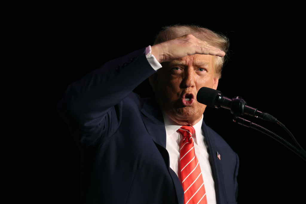 Donald Trump Holds Campaign Rally In  Sioux City, Iowa