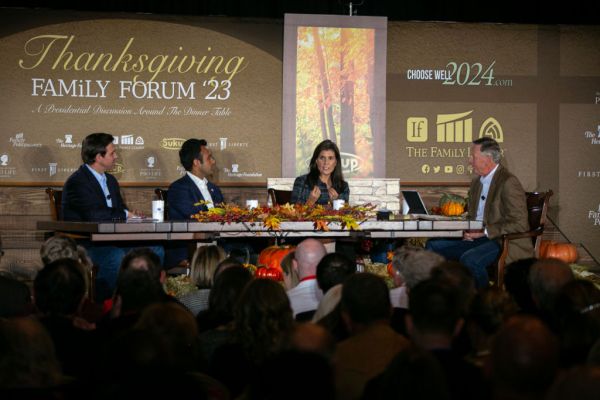 Republican Candidates Speak At The 2023 Presidential Thanksgiving Family Forum