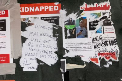Torn kidnapped posters around the NYU campus