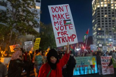 Pro-Palestinian Activists Protest President Biden’s Visit To Los Angeles