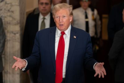 Former President Donald Trump Attends Fraud Trial In New York