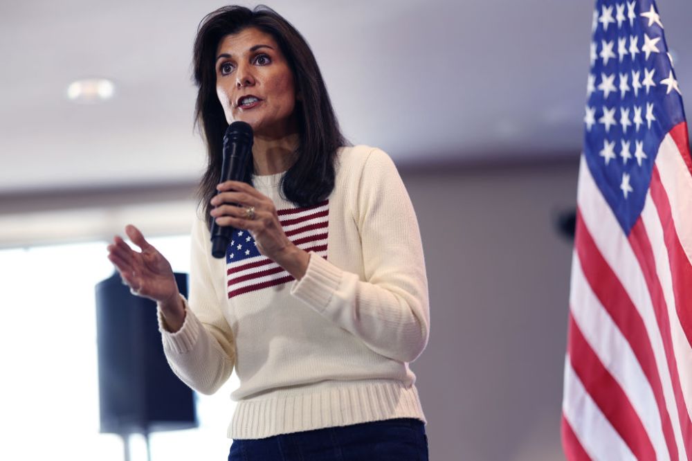 Presidential Candidate Nikki Haley Campaigns In Iowa Ahead Of The State’s Caucus Next Month