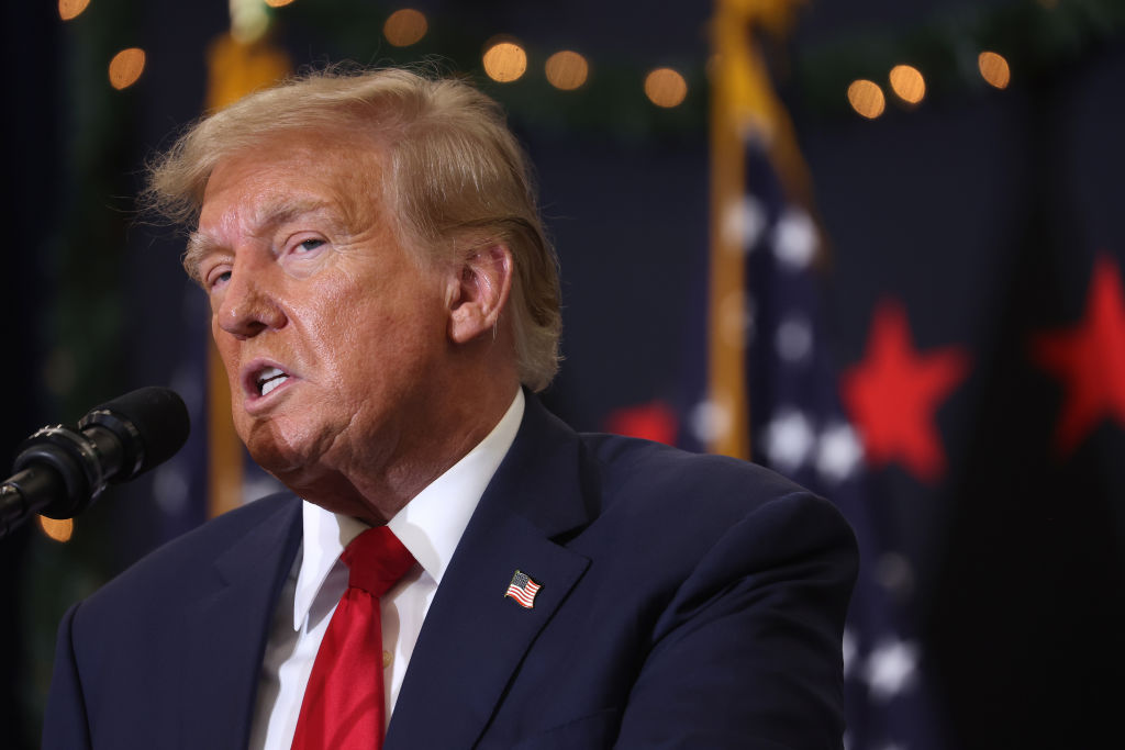 Former President Trump Holds Rally In Waterloo, Iowa