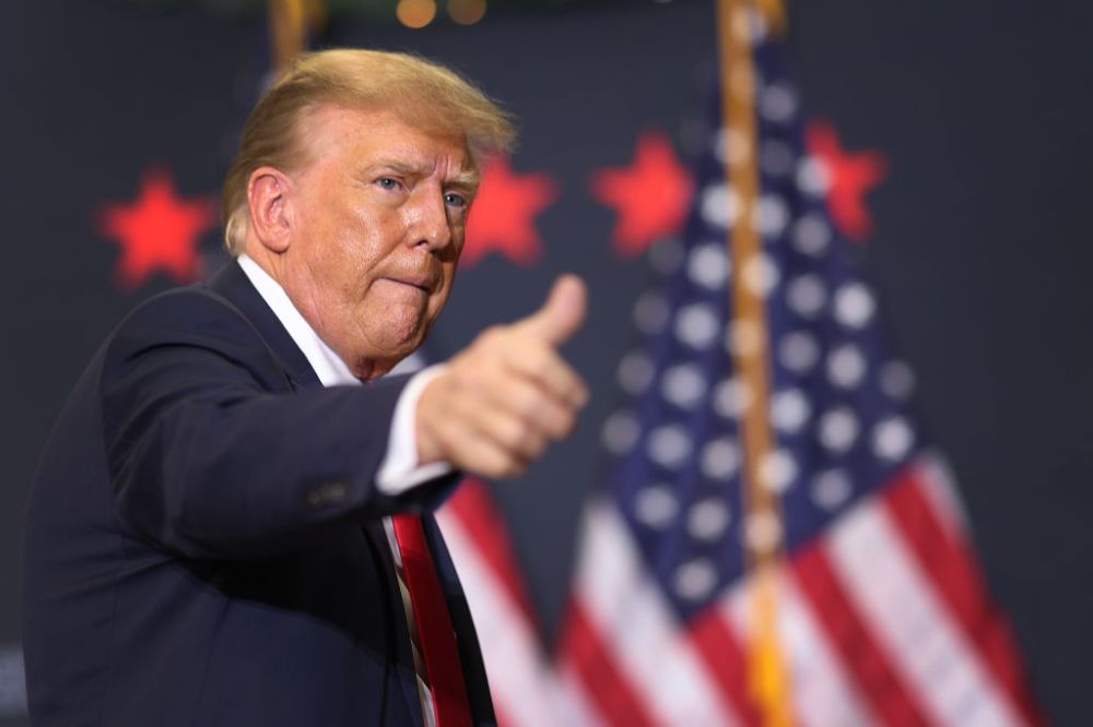 Former President Trump Holds Rally In Waterloo, Iowa