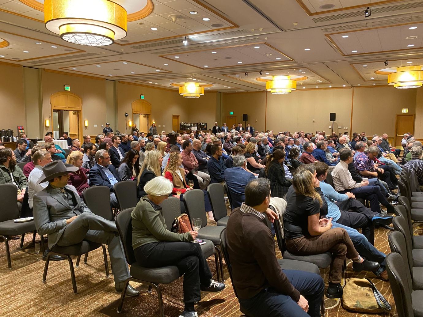 Attendees of a Dispatch regional event gather in Bellevue, Washington, on December 14, 2023. (Photo via Ryan Brown.)