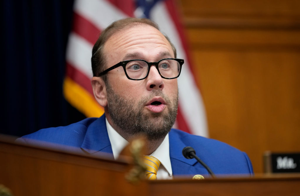 Rep. Jason Smith during a House Oversight Committee hearing on September 28, 2023, in Washington, D.C. Smith is one of the main architects of the child tax credit proposal currently being considered in Congress. (Photo by Drew Angerer/Getty Images)