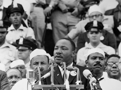 Martin Luther King Giving “Dream” Speech