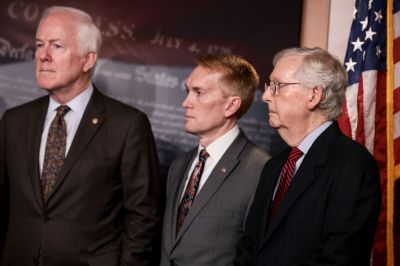 Senate Minority Leader McConnell Holds News Conference On Debt Limit