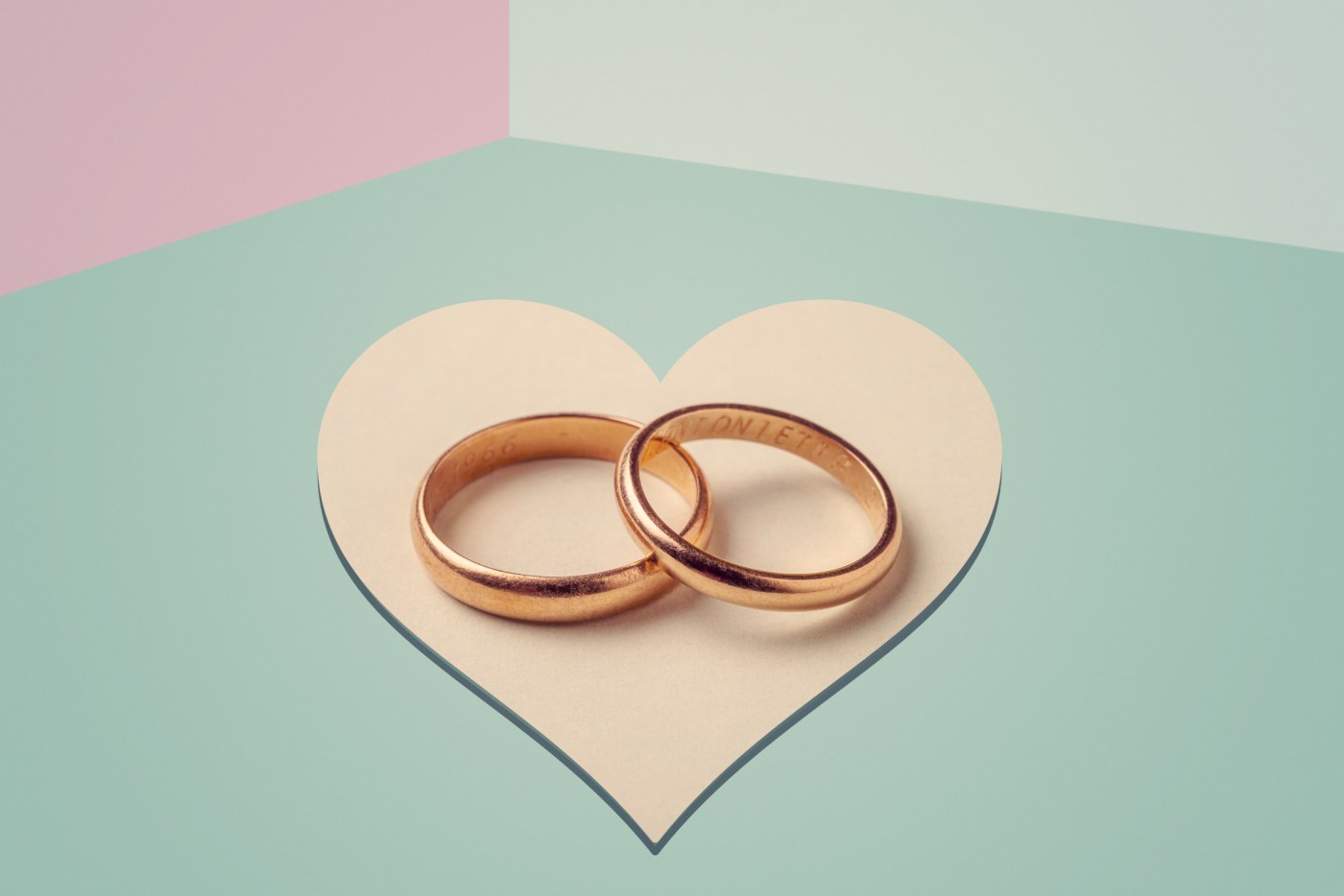Close-Up Of Wedding Rings