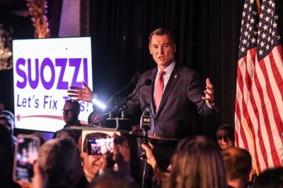 Democratic House Candidate Tom Suozzi Holds Election Night Event