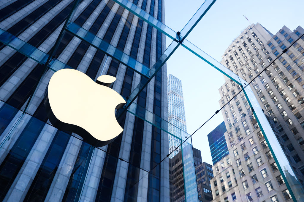 Apple Store in New York City on October 22, 2022. (Photo by Jakub Porzycki/NurPhoto via Getty Images)