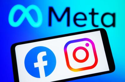 In this photo illustration, Facebook and Instagram logos are