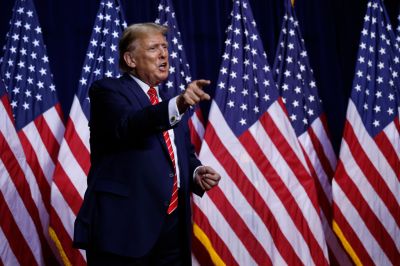 Donald Trump Holds Campaign Rally In Rome, GA