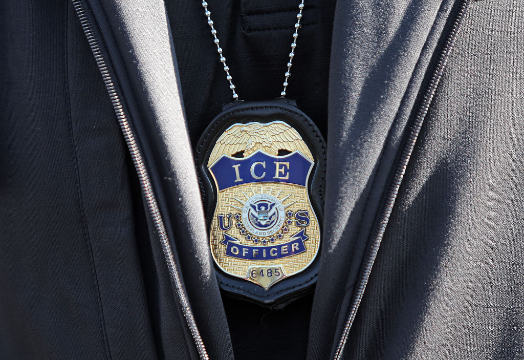 REVERE, MA. – SEPTEMBER 25: ICE agent badge on September 25, 2019 in Revere, Massachusetts.  (Staff Photo By Matt Stone/MediaNews Group/Boston Herald)
