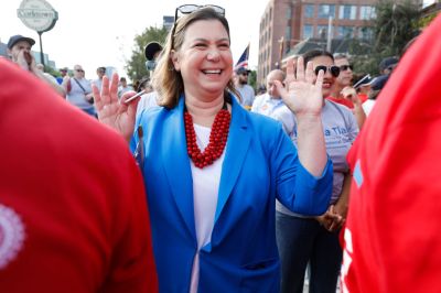 United Auto Workers Members March In Detroit Labor Day Parade