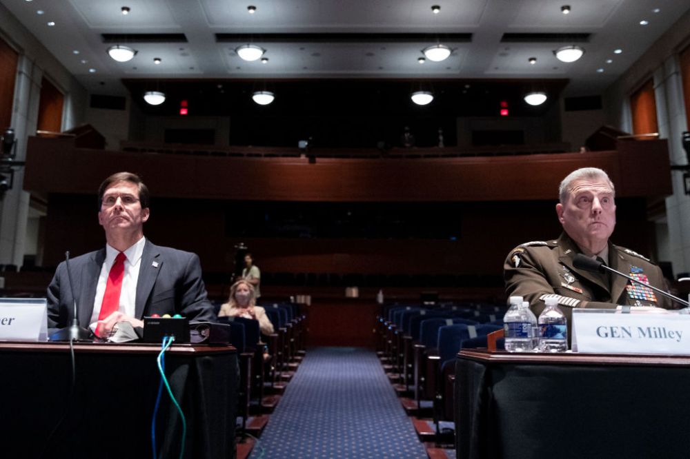 U.S. Defense Secretary Esper And Joint Chiefs Chairman Gen. Milley Testify Before House Armed Services Committee