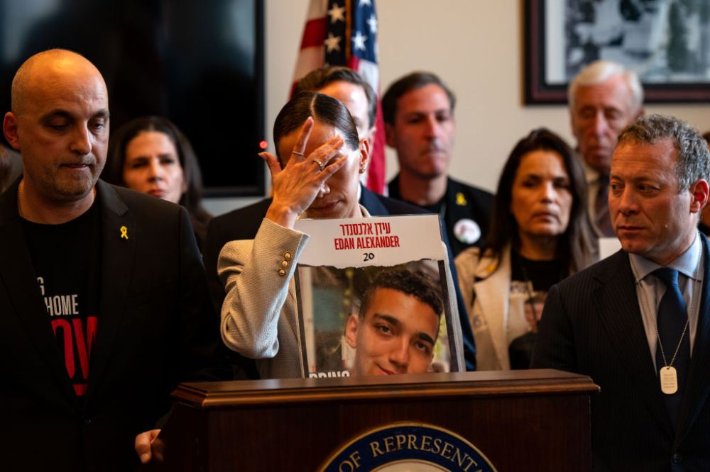 Bipartisan House Members Holds A News Conference With Family Members Of American Hostages Taken By Hamas