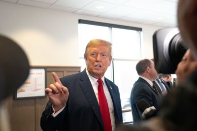 Former President Donald Trump Travels To Atlanta, Georgia