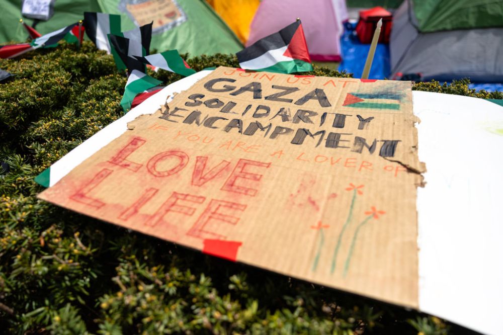 Pro-Palestinian Protests Continue At Columbia University In New York City