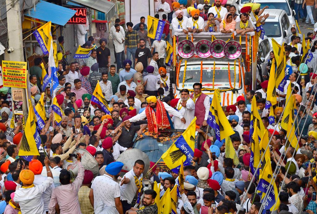 Punjab Chief Minister Bhagwant Mann Holds Road Show Ahead Of Lok Sabha Election