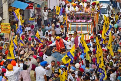 Punjab Chief Minister Bhagwant Mann Holds Road Show Ahead Of Lok Sabha Election