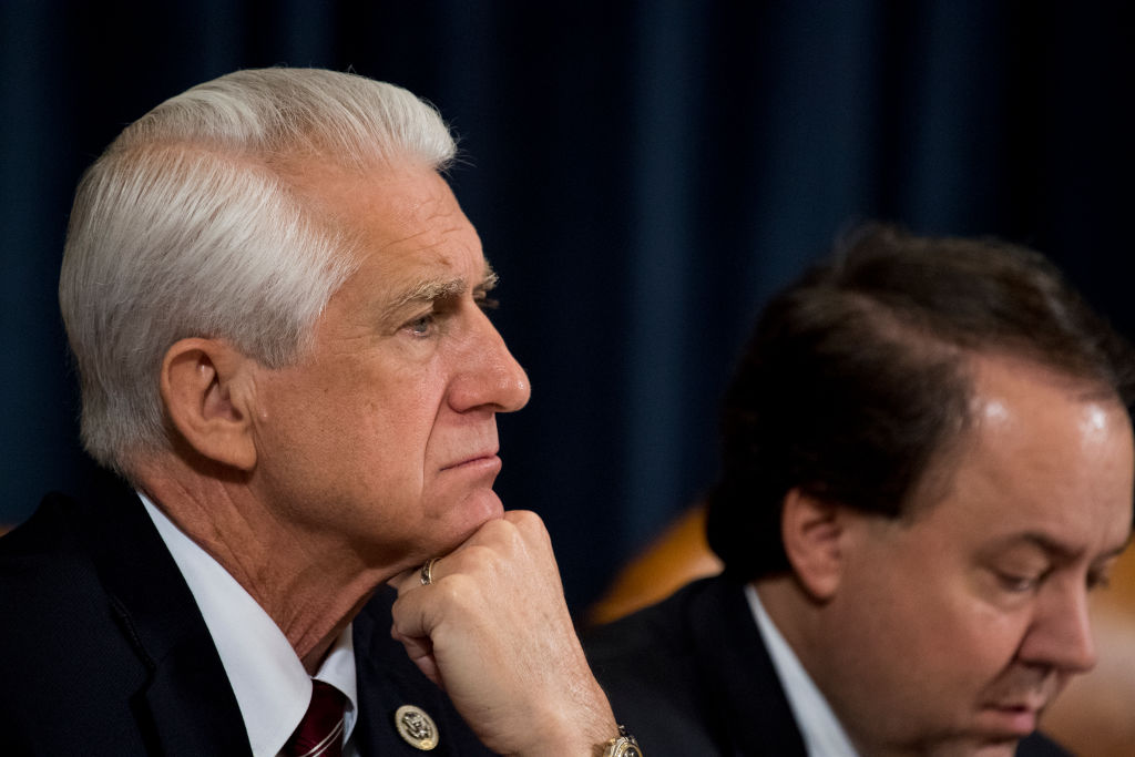 Then-Rep. Dave Reichert listens during a House Ways and Means Committee hearing in Washington, D.C., on May 24, 2017. (Photo By Bill Clark/CQ Roll Call)