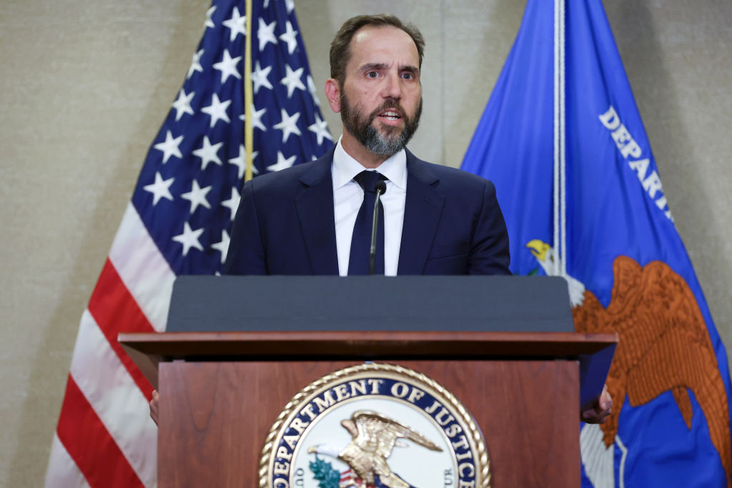 Special counsel Jack Smith delivers remarks at the Justice Department on August 1, 2023, in Washington, D.C. (Photo by Alex Wong/Getty Images)