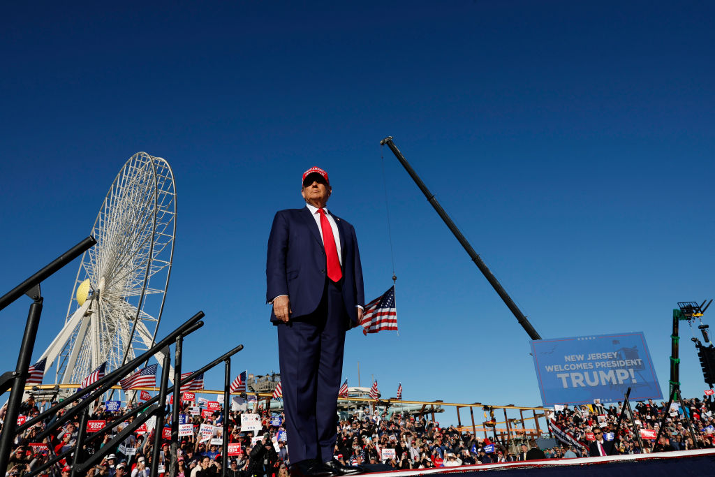 Donald Trump Holds Campaign Rally At The Jersey Shore