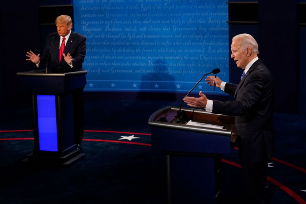 Donald Trump And Joe Biden Participate In Final Debate Before Presidential Election