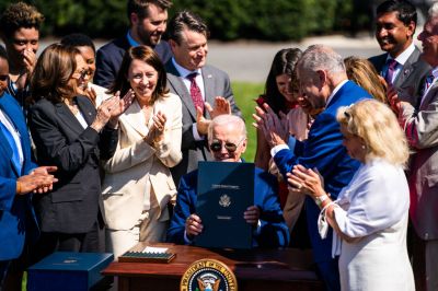 US President Joe Biden H.R. 4346, the CHIPS and Science Act of 2022