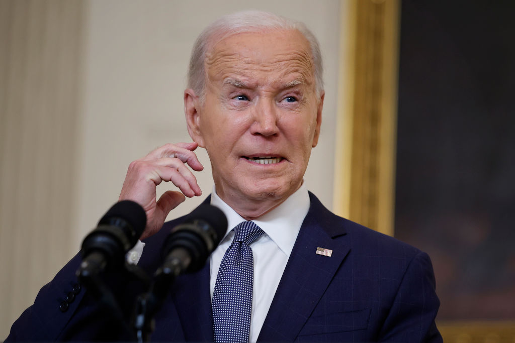 President Joe Biden delivers remarks on former U.S. President Donald Trump’s guilty verdict in his hush-money trial before speaking on the Middle East at the White House on May 31, 2024 in Washington, DC. Biden said Trump had a fair trial and an impartial jury found him guilty on all 34 counts and added it is dangerous for anyone to say the trial was rigged. (Photo by Chip Somodevilla/Getty Images)
