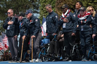 D-Day 80th Anniversary Ceremony At Normandy American Ceremony