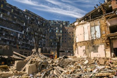 Rescuers Continue To Work At The Okhmatdyt Children’s Hospital, Which Was Heavily Damaged By A Russian Missile Strike In Kyiv