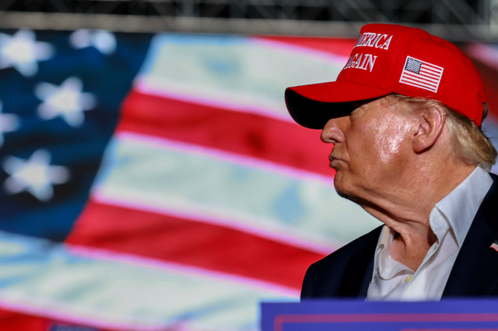 Former President Donald Trump Holds A Campaign Rally In Doral, Florida
