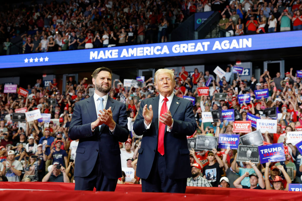 Donald Trump And J.D. Vance Hold First Joint Campaign Rally After The RNC