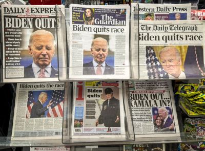 UK Press Reacts To The News President Biden Has Withdrawn From Race