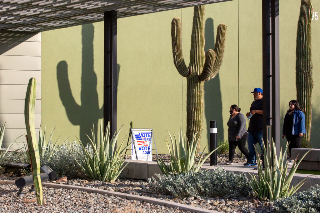 Across The U.S. Voters Flock To The Polls On Election Day